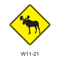Large Animal - Moose [symbol] W11-21
