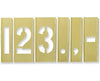 3" BRASS STENCILS NUMBERS