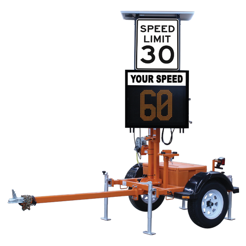 VER-MAC SP-3248V TRAILER-MOUNTED SPEED DISPLAY SIGN