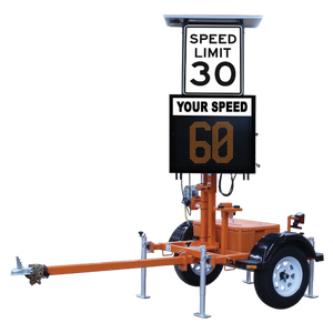 VER-MAC SP-3248V TRAILER-MOUNTED SPEED DISPLAY SIGN