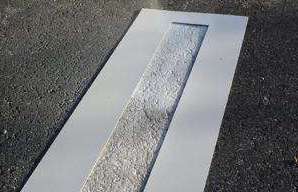 STENCIL STOP BAR 10' ALUMINUM